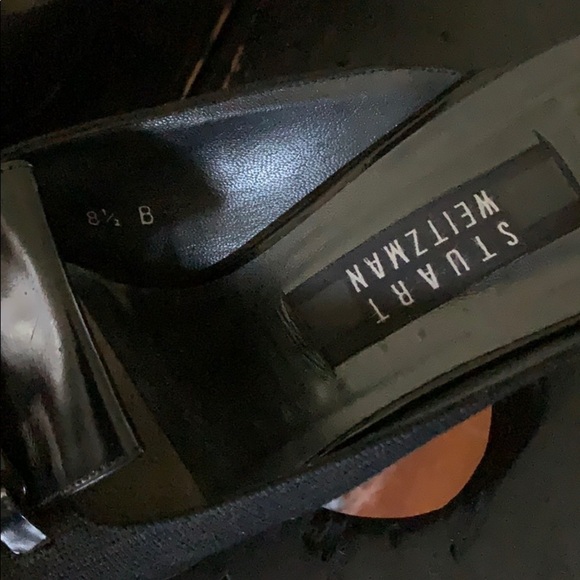 Stuart WEITZMAN Fringed Mules - Black - Picture 6 of 16